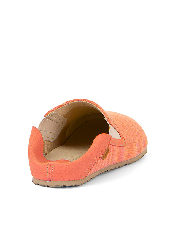 Barfotaskor, Slip-On - orange bomull, vegansk