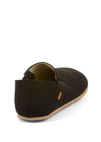 Paljasjalkakengät, Slip-On - musta puuvilla, vegaaninen