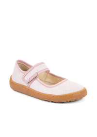 Children's Barefoot shoes - ballerinas, sparkling light pink