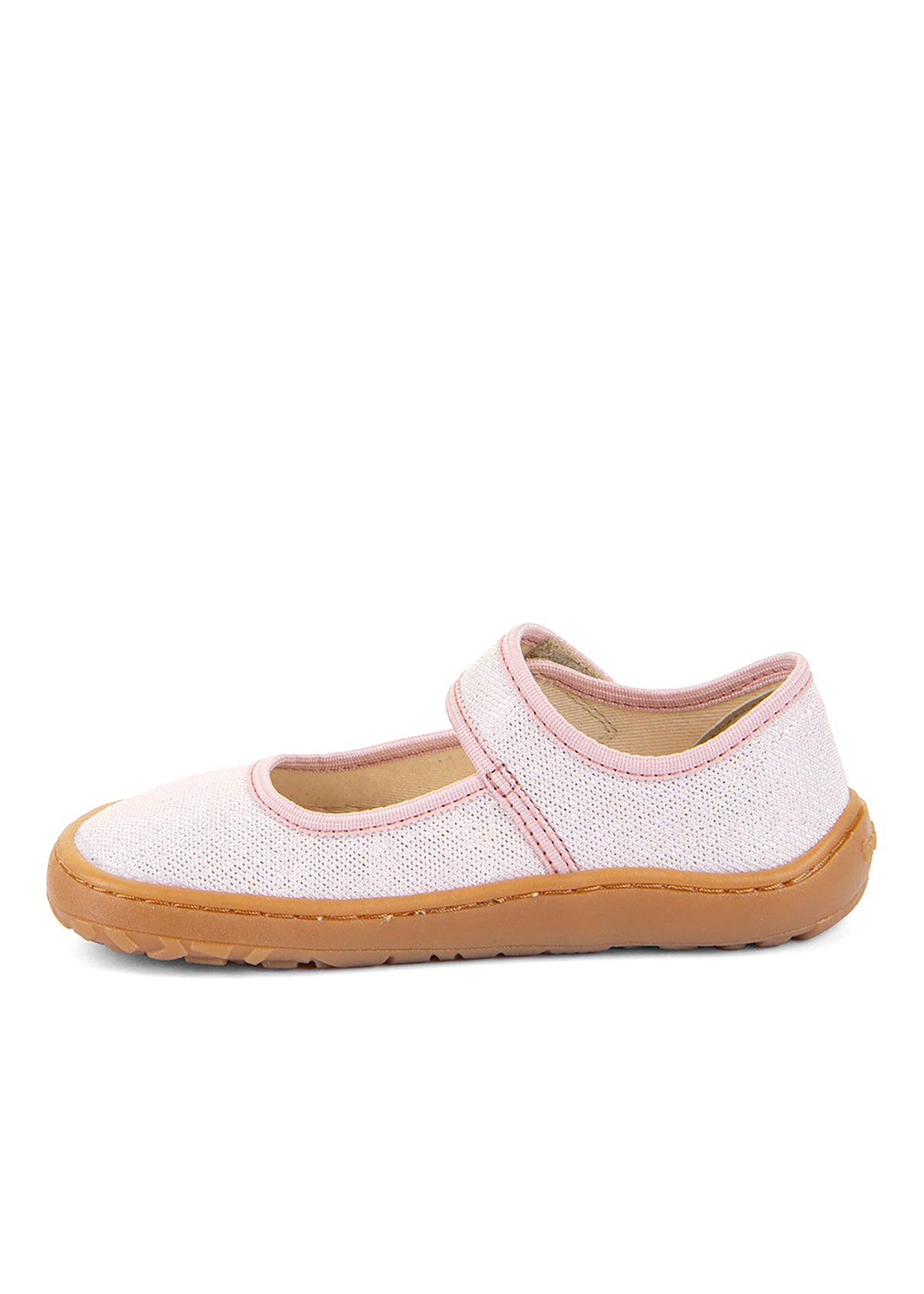 Children's Barefoot shoes - ballerinas, sparkling light pink