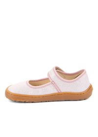 Children's Barefoot shoes - ballerinas, sparkling light pink