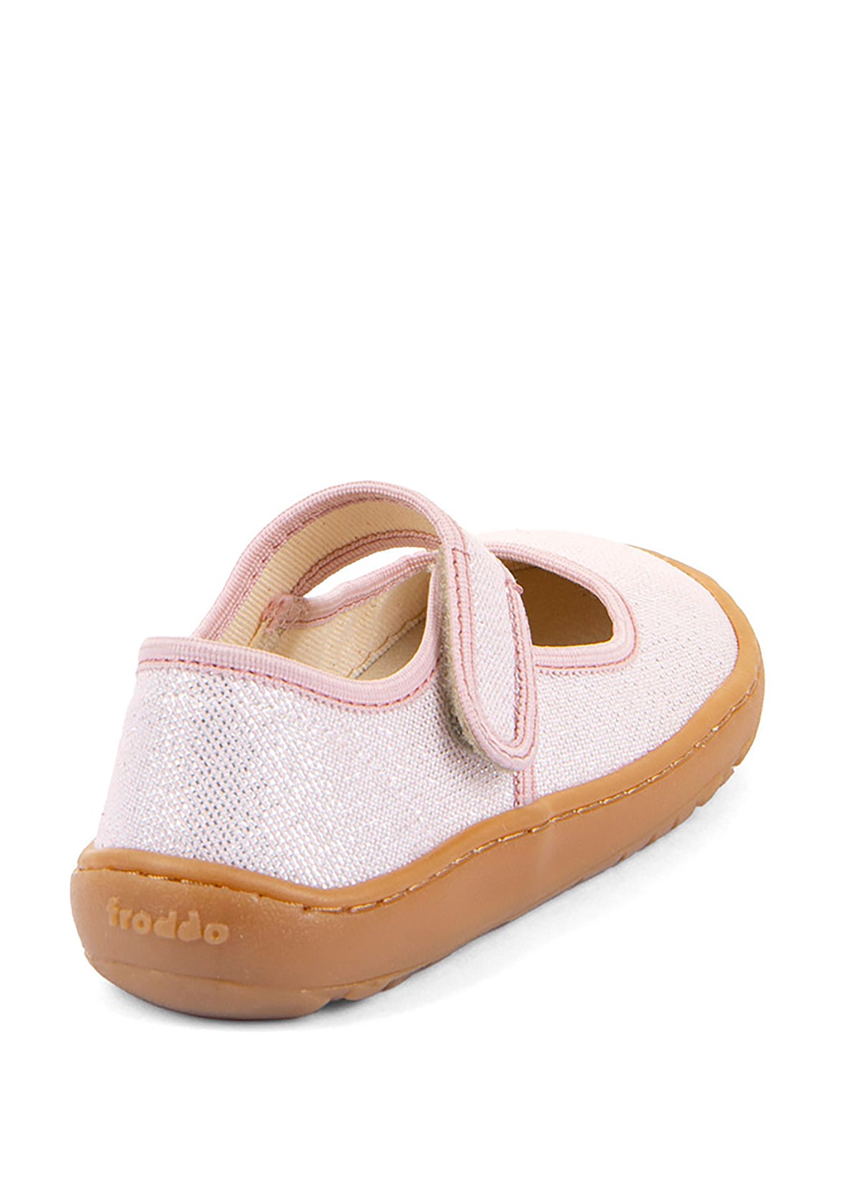 Children's Barefoot shoes - ballerinas, sparkling light pink