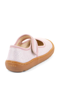 Children's Barefoot shoes - ballerinas, sparkling light pink