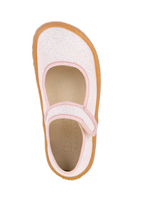 Children's Barefoot shoes - ballerinas, sparkling light pink