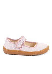 Children's Barefoot shoes - ballerinas, sparkling light pink