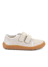 Children's barefoot sneakers - sparkling gold
