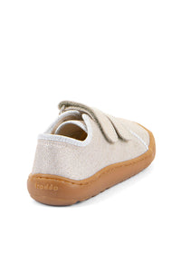 Children's barefoot sneakers - sparkling gold
