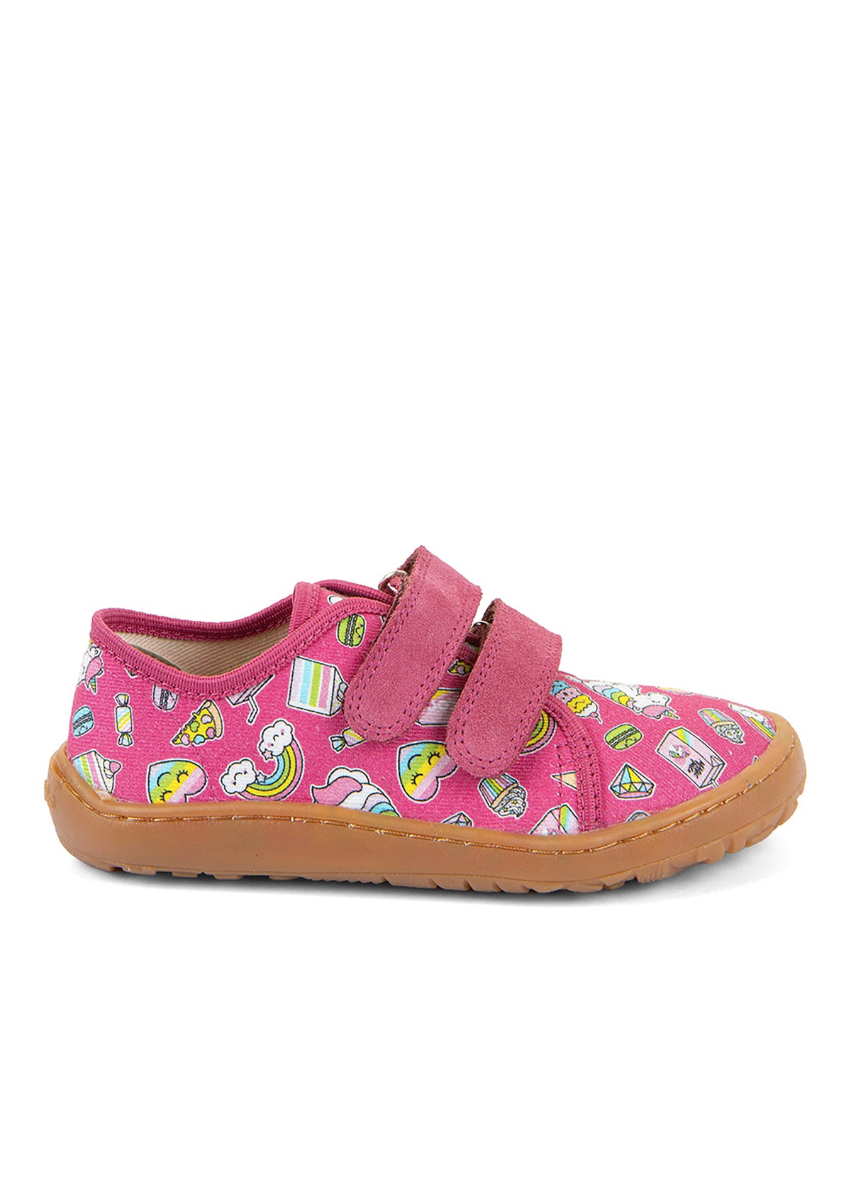 Children's barefoot sneakers - pink, sweets