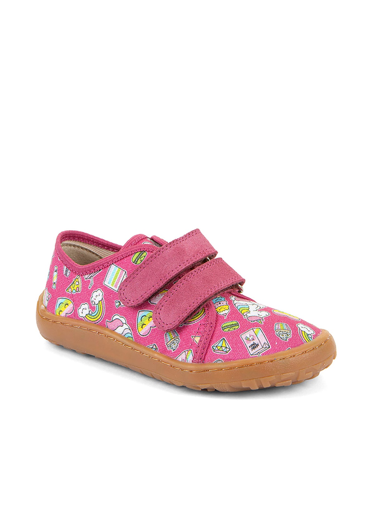 Children's barefoot sneakers - pink, sweets