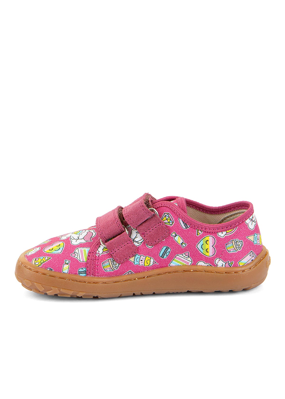 Children's barefoot sneakers - pink, sweets