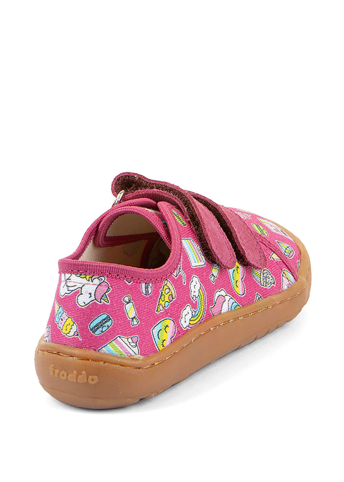 Children's barefoot sneakers - pink, sweets