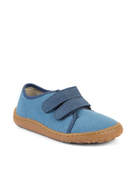 Barns barfotatennisskor - jeansblå