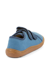 Barns barfotatennisskor - jeansblå
