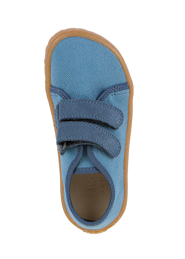 Children's barefoot sneakers - denim blue