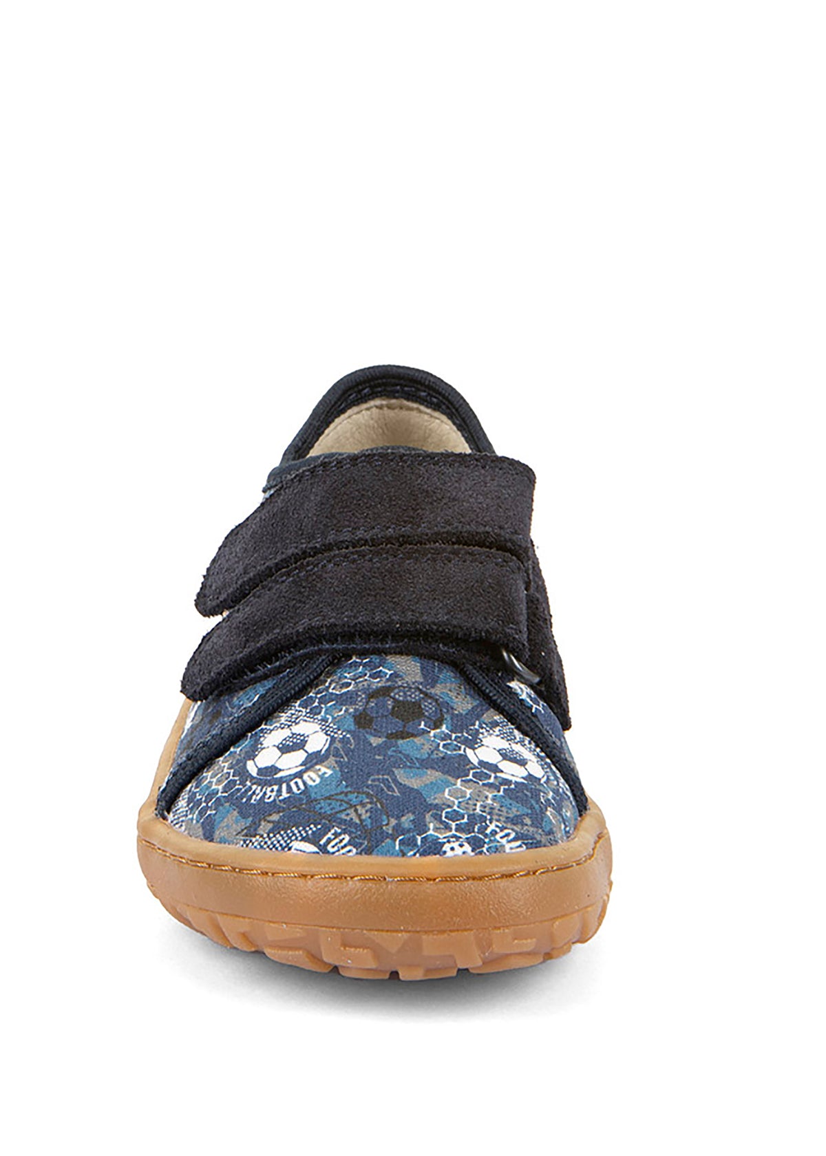 Children's barefoot sneakers - blue, soccer