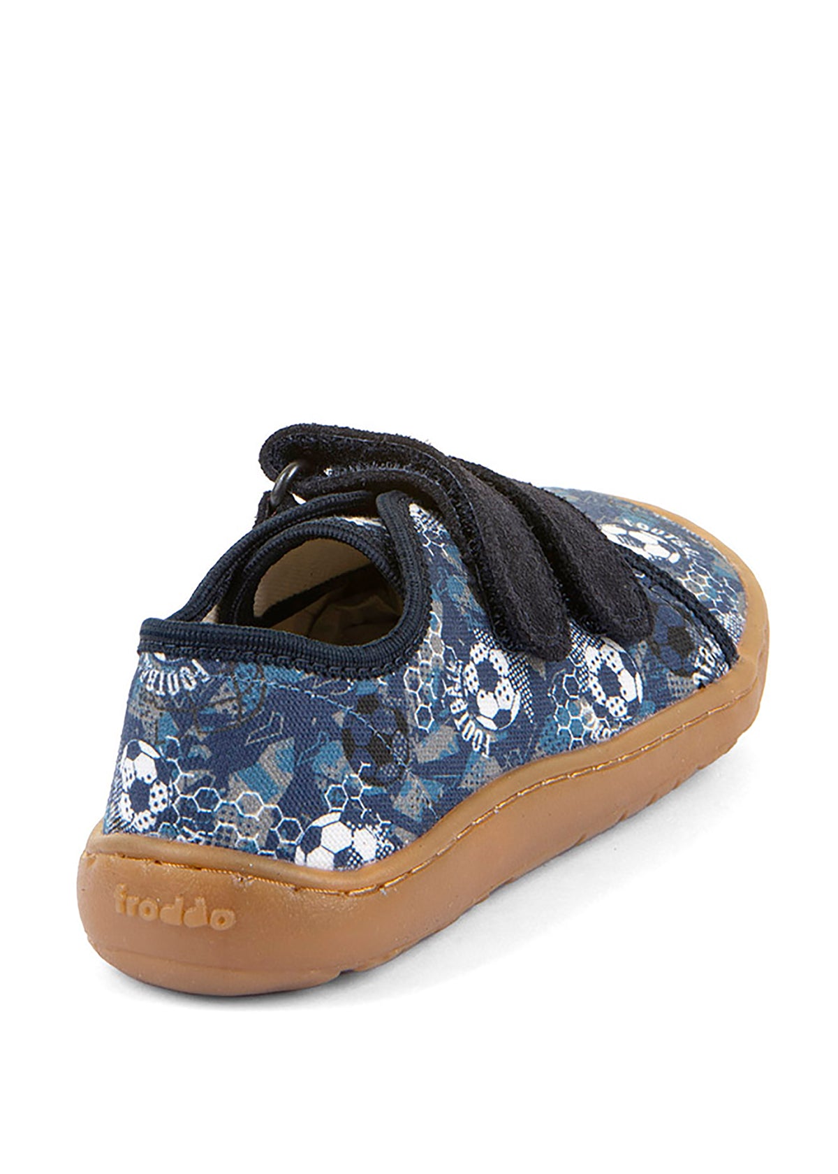 Children's barefoot sneakers - blue, soccer