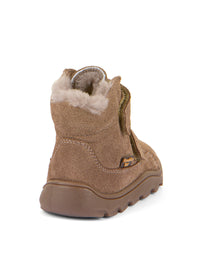 Barn barfotaskor, vinterkängor - Zeru Tex Furry, beige