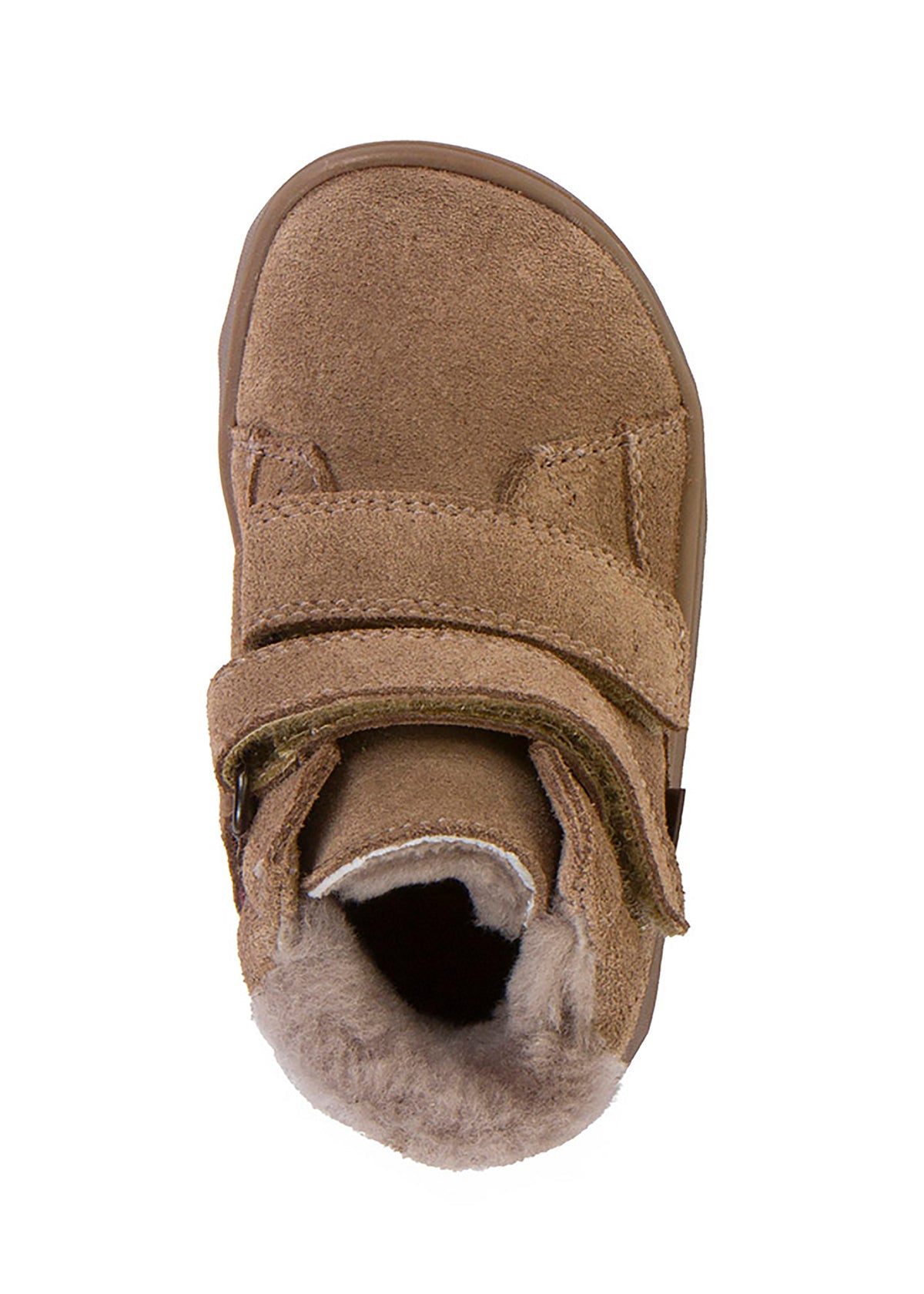 Barn barfotaskor, vinterkängor - Zeru Tex Furry, beige