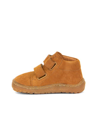 Children's barefoot shoes - cognac brown suede, Barefoot First Step