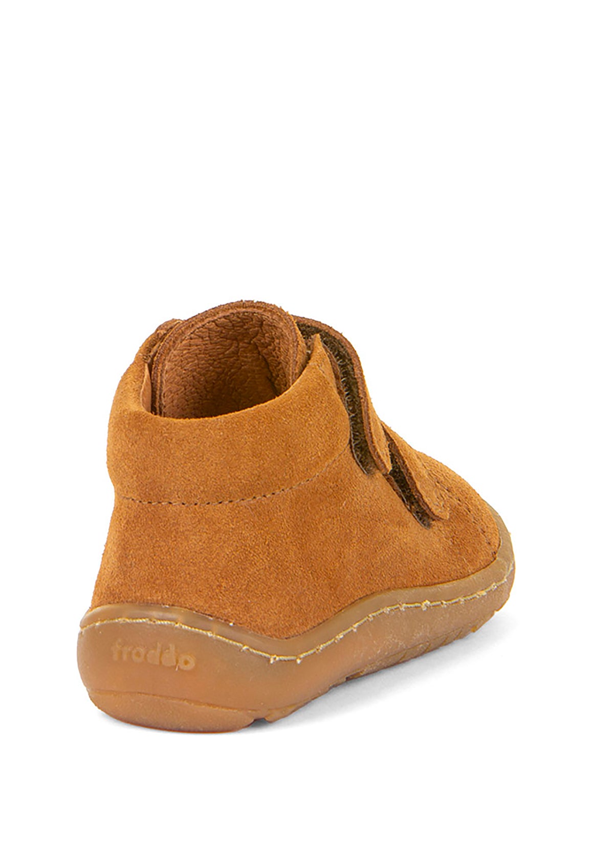 Barfotaskor för barn - konjaksbrun mocka, Barefoot First Step