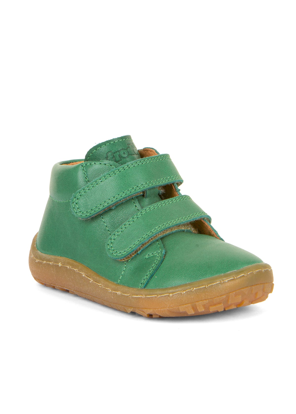 Children's barefoot shoes - green leather, Barefoot First Step