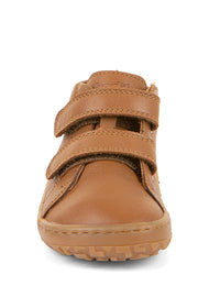 Lasten paljasjalkakengät - konjakinruskea nahka, First Step, Extra Grip