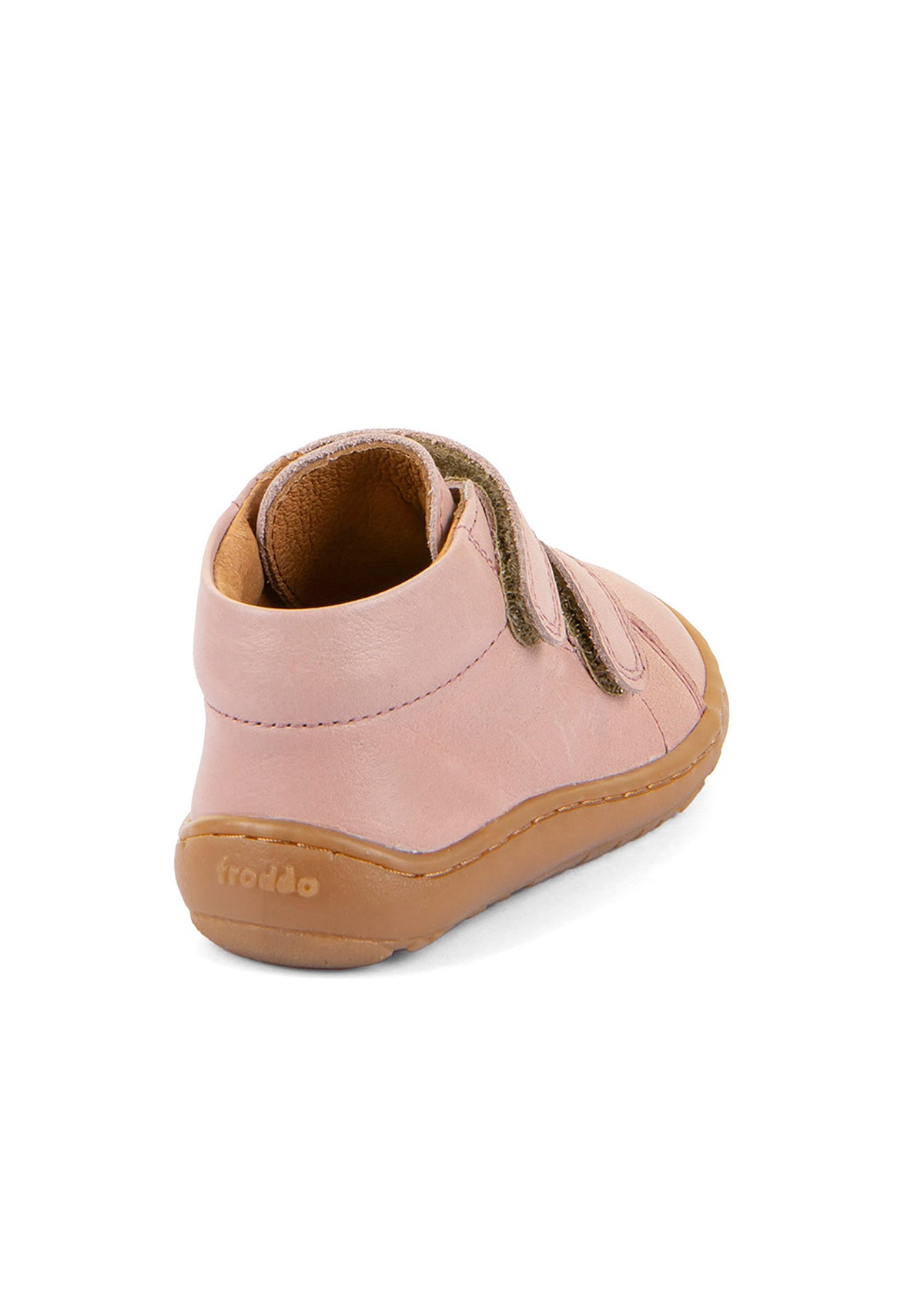 Lasten paljasjalkakengät - vaaleanpunainen nahka, First Step, Extra Grip