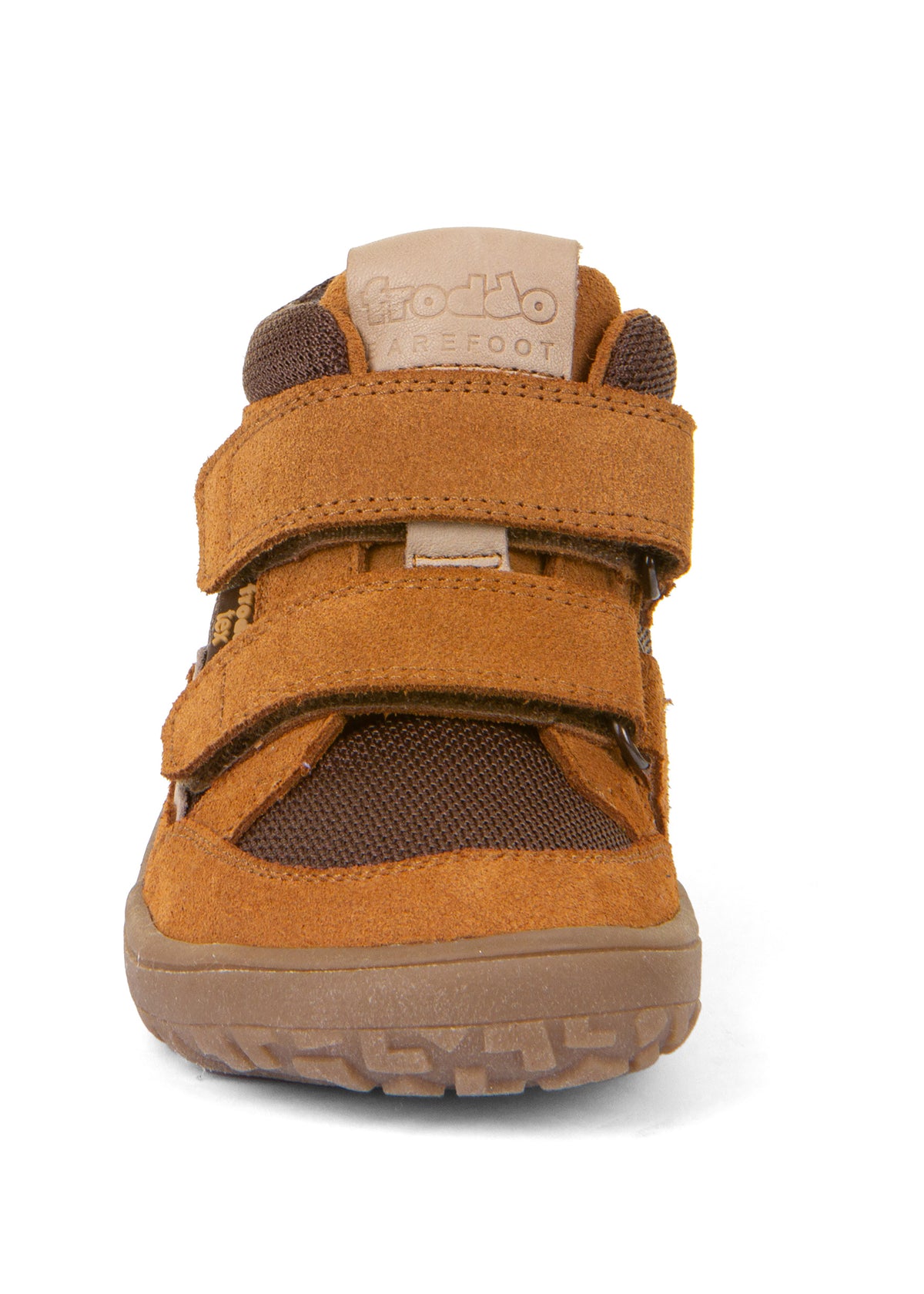 Barefoot sneakers with handles - mid-season shoes, Autumn-TEX, brown