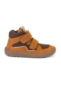 Barfota sneakers med handtag - mellansäsongsskor, Autumn-TEX, brun