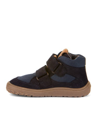 Barefoot sneakers with handles - mid-season shoes, Autumn-TEX, dark blue