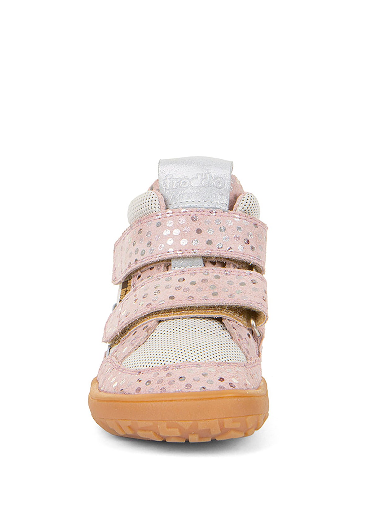 Barefoot sneakers with handles - mid-season shoes, Spring-TEX, sparkling pink