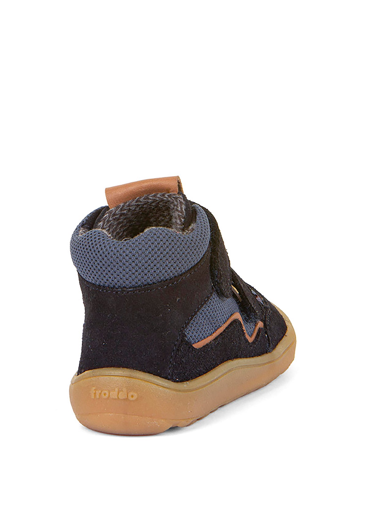 Barfota sneakers med handtag - mellansäsongsskor, Spring-TEX, mörkblå