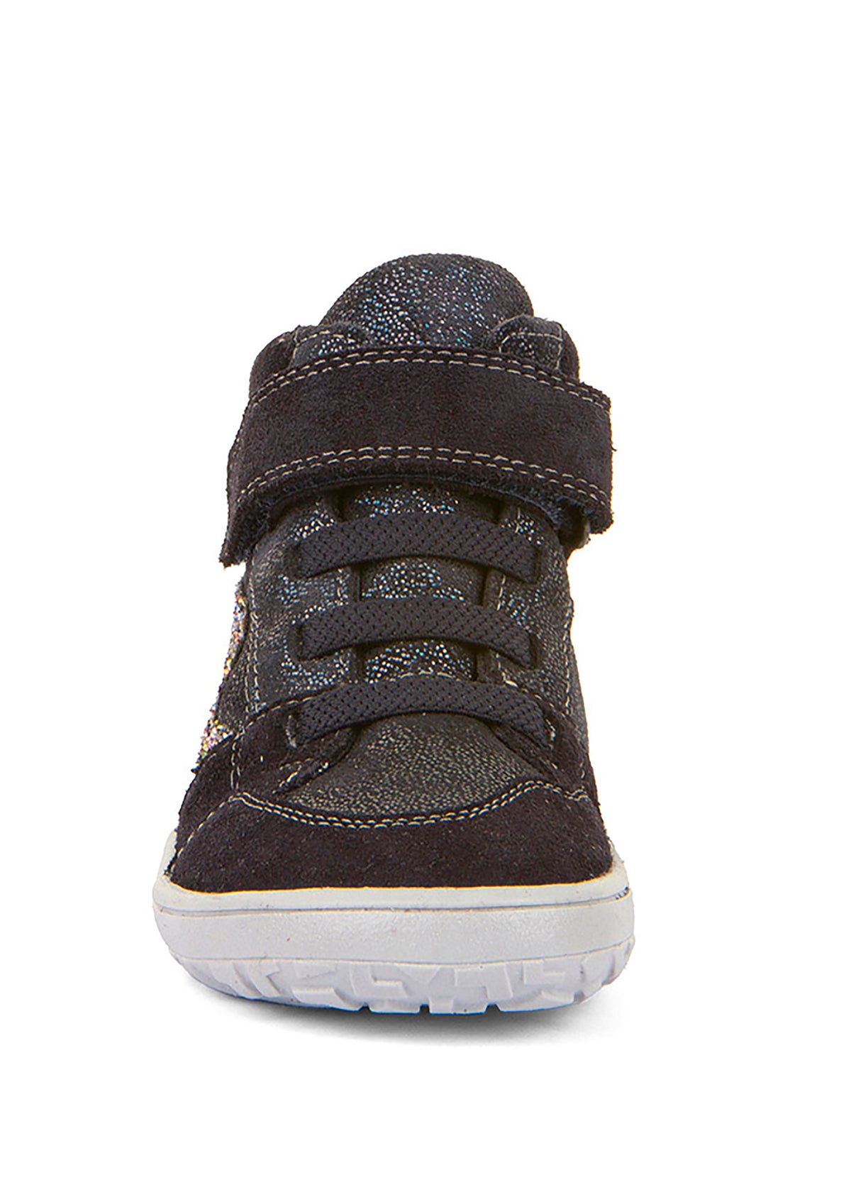 Varrelliset paljasjalkatennarit - välikausikengät, Go TEX, tummansininen, glitter