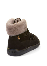 Paljasjalkakengät - talvikengät, Up Furry W TEX, musta nahka