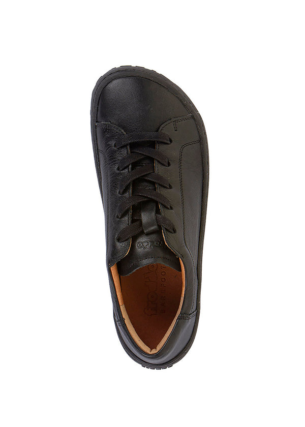 Barefoot sneakers - Laces, black leather
