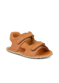 Children's barefoot sandals, Flexy Mini - cognac brown