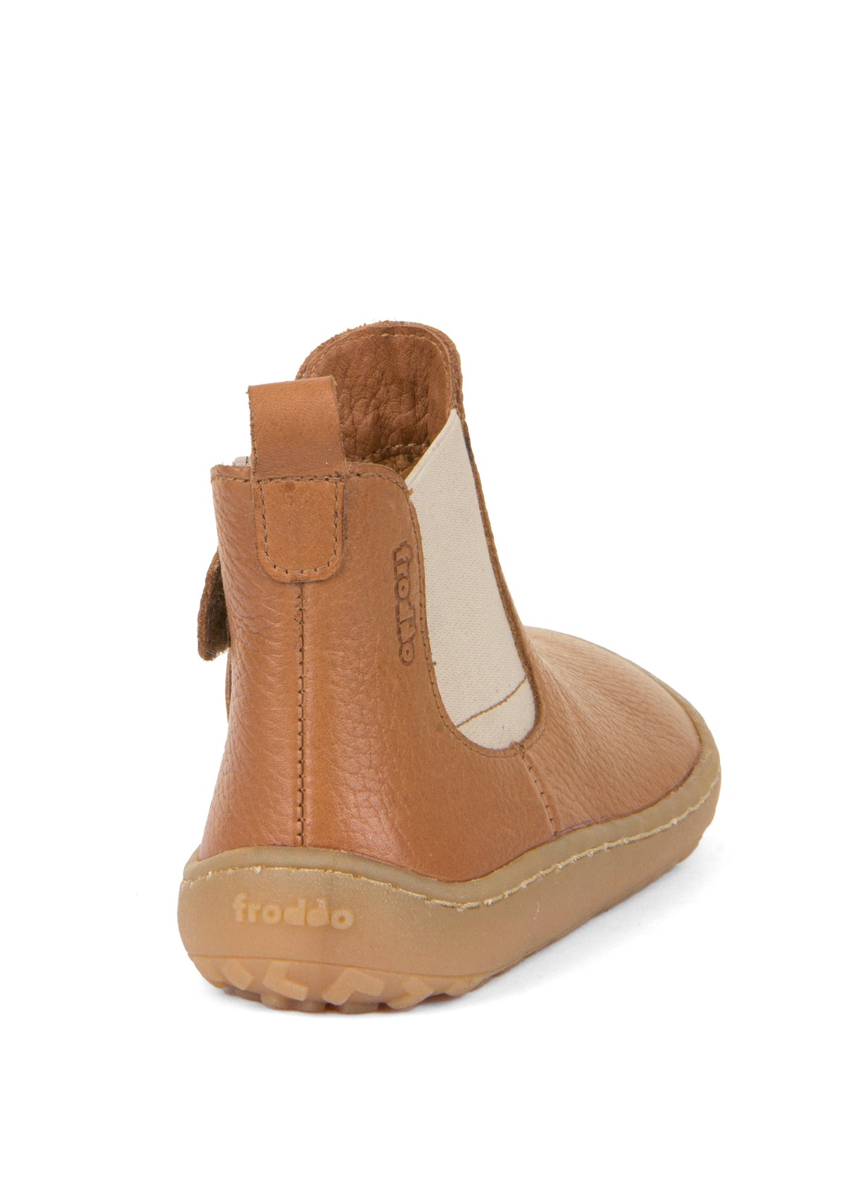 Barefoot ankle boots - Chelys, leather lining, cognac brown