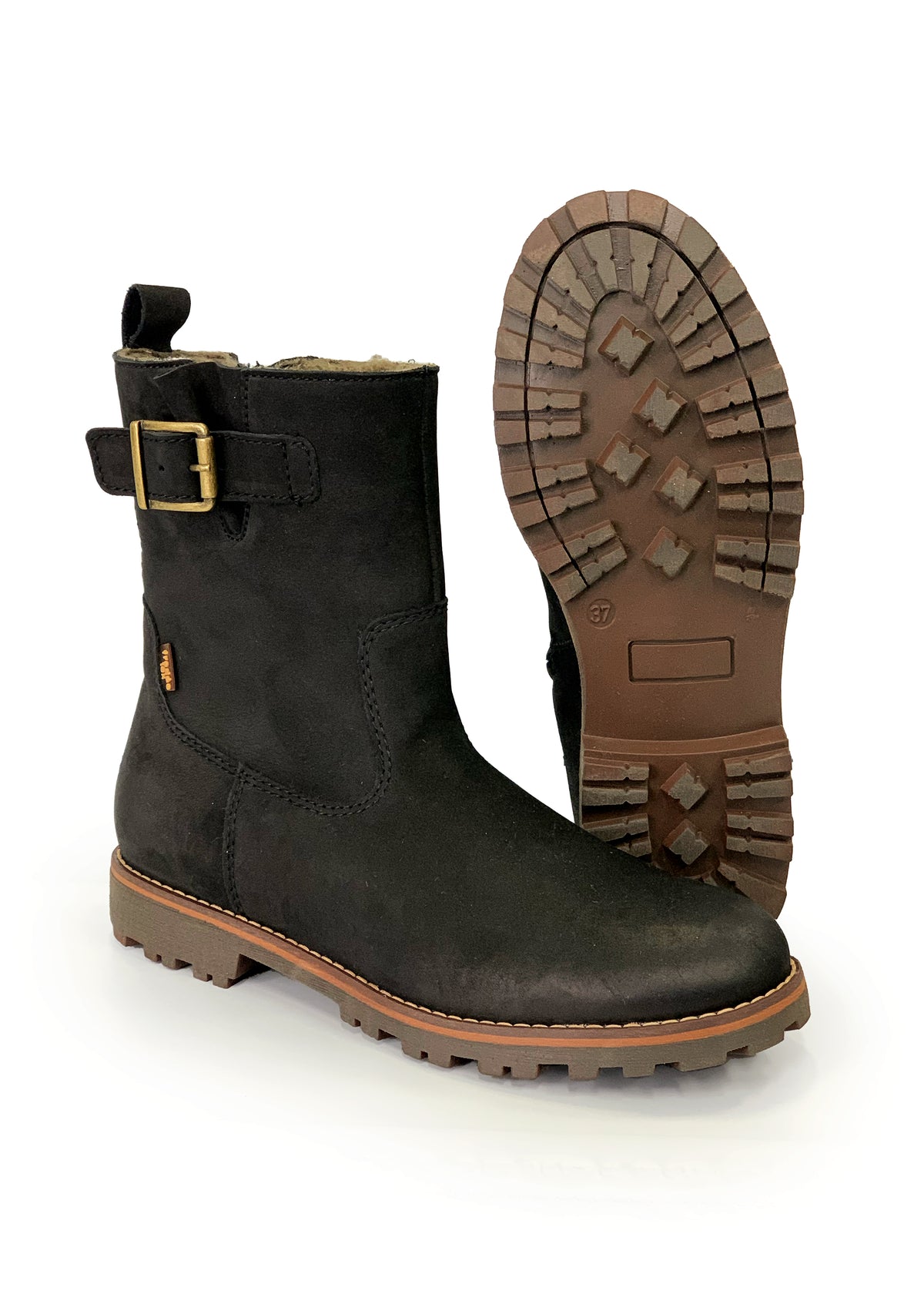 Winter boots - black, buckle decoration, Froddo-TEX