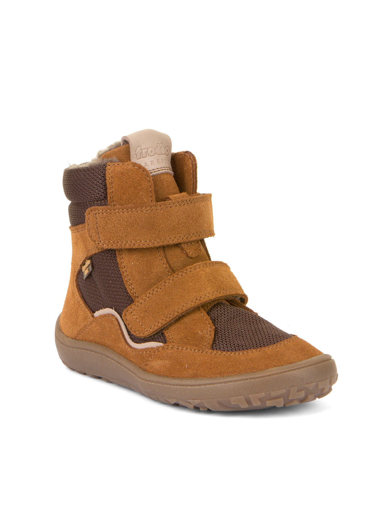 Children's barefoot shoes - winter shoes with TEX membrane - brown