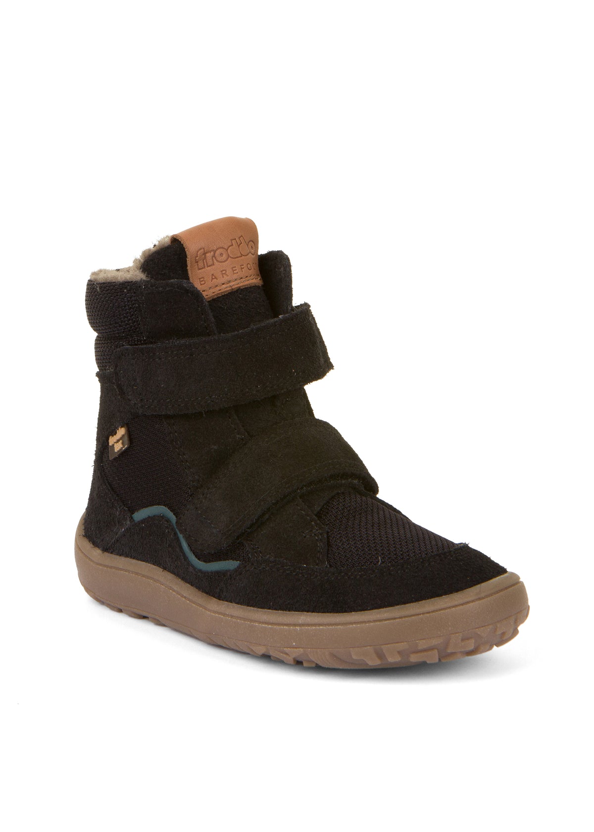 Children's barefoot shoes - winter shoes with TEX membrane - black