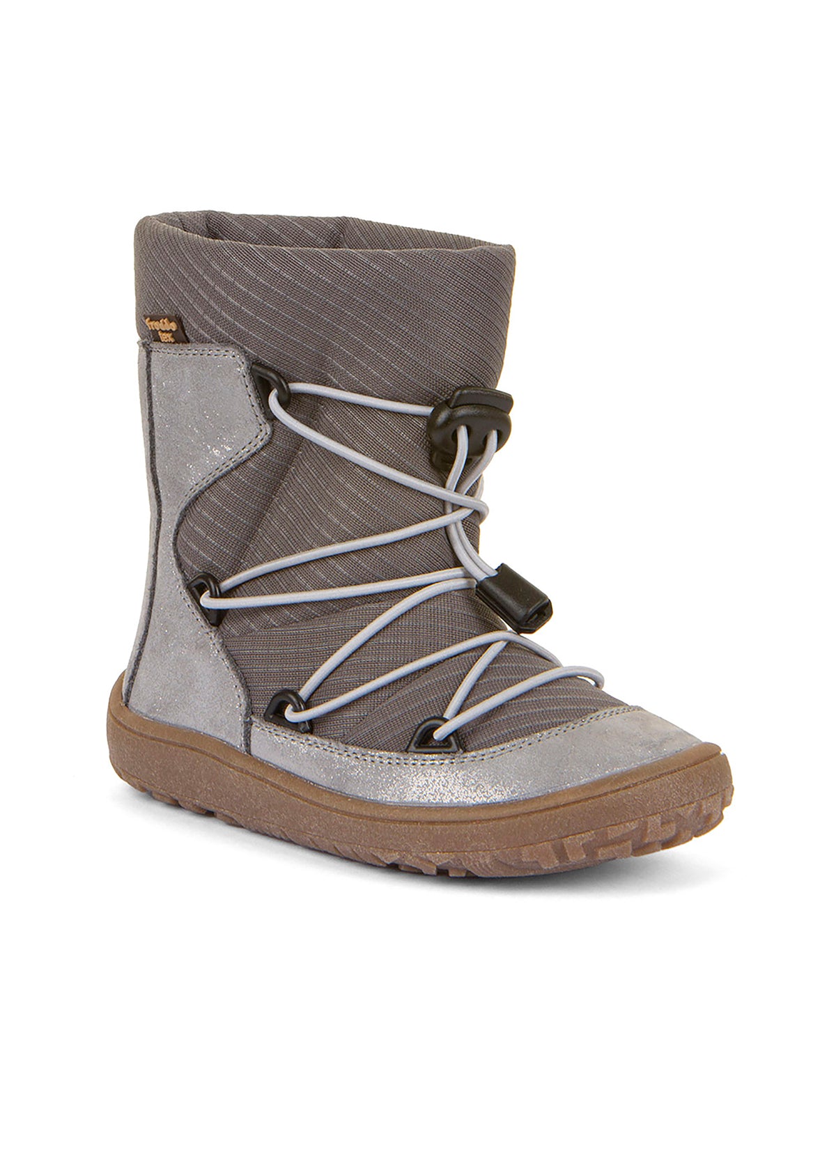 Barefoot shoes - winter booties, TEX Track Wool - gray, silver