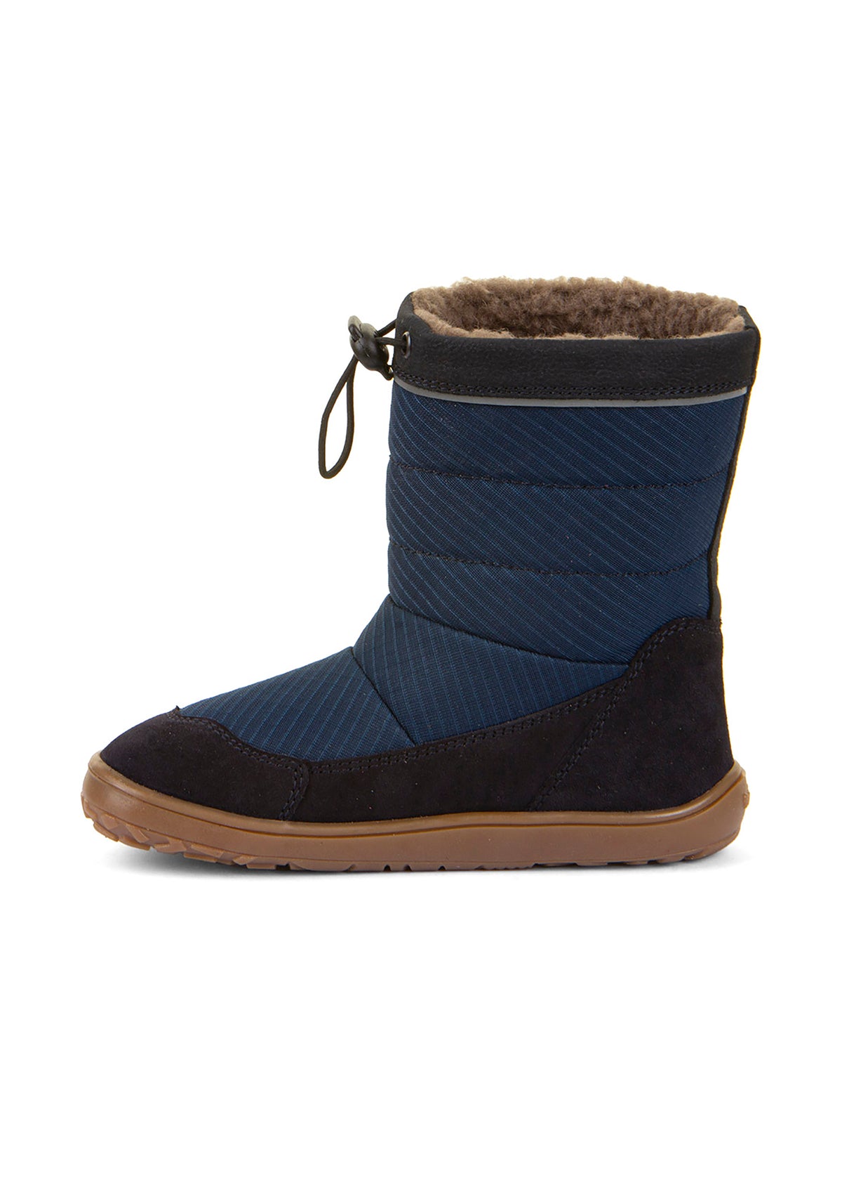 Paljasjalkakengät - talvikengät, Up TEX Snow Wool, tummansininen