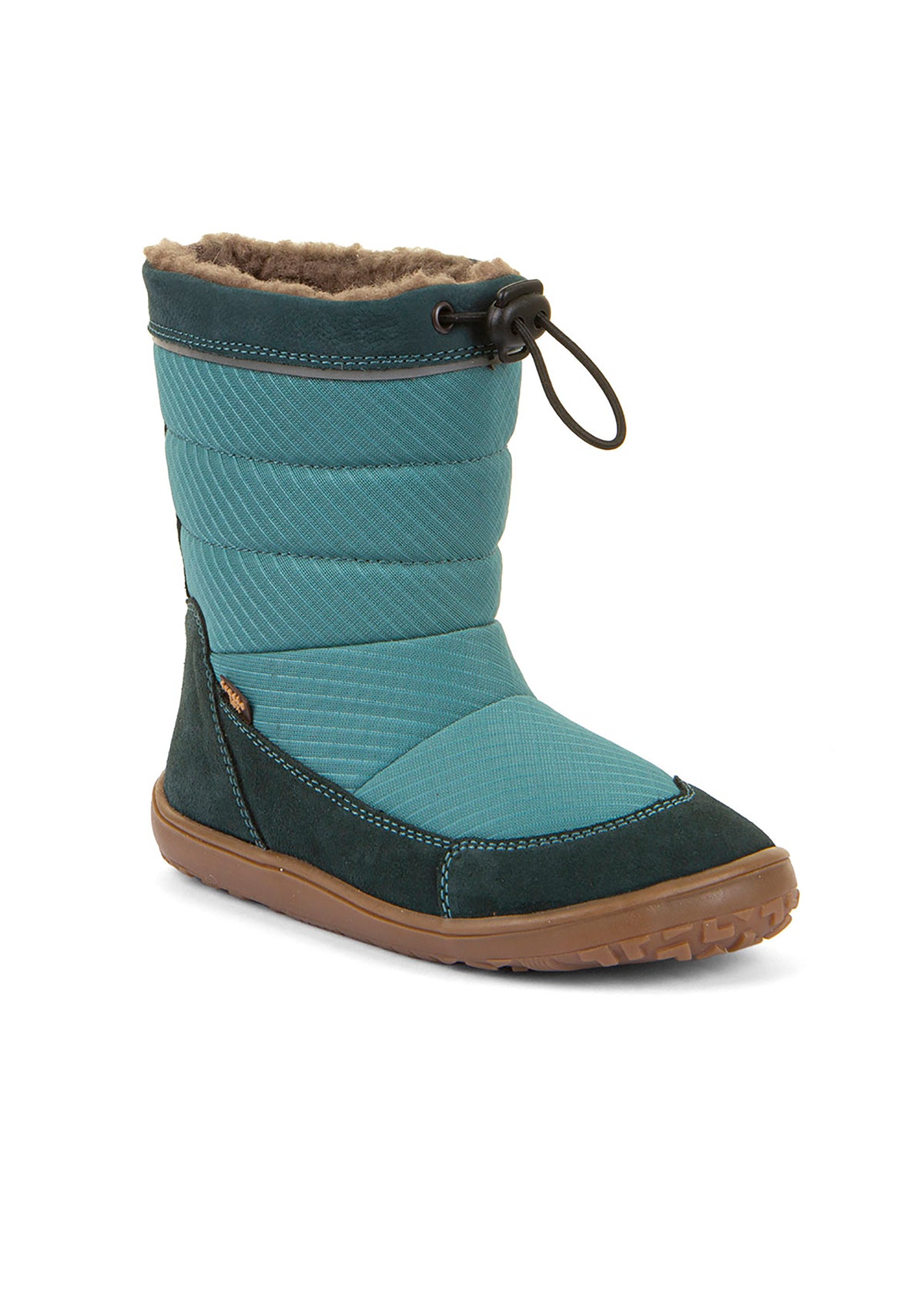 Paljasjalkakengät - talvikengät, Up TEX Snow Wool, petrooli