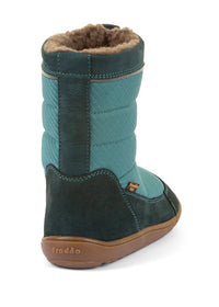 Paljasjalkakengät - talvikengät, Up TEX Snow Wool, petrooli