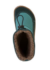 Paljasjalkakengät - talvikengät, Up TEX Snow Wool, petrooli