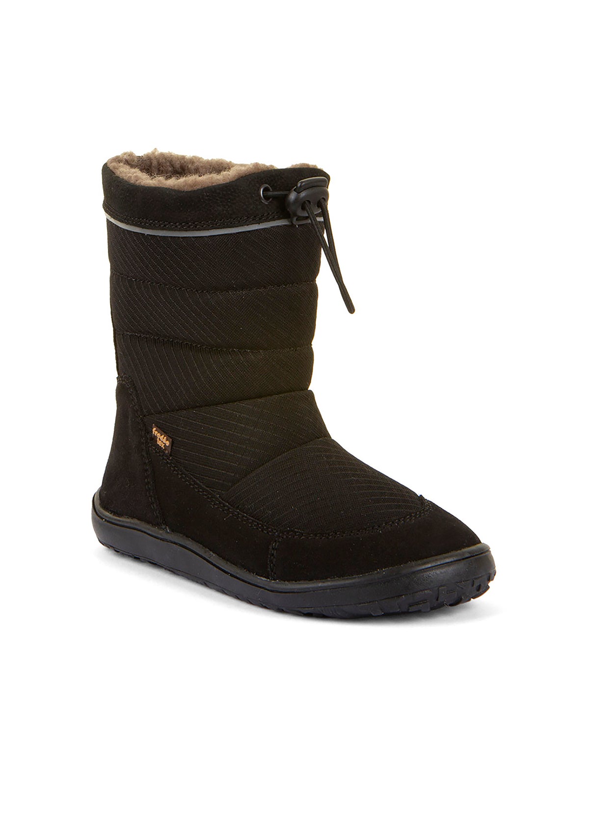 Paljasjalkakengät - talvikengät, Up TEX Snow Wool, musta