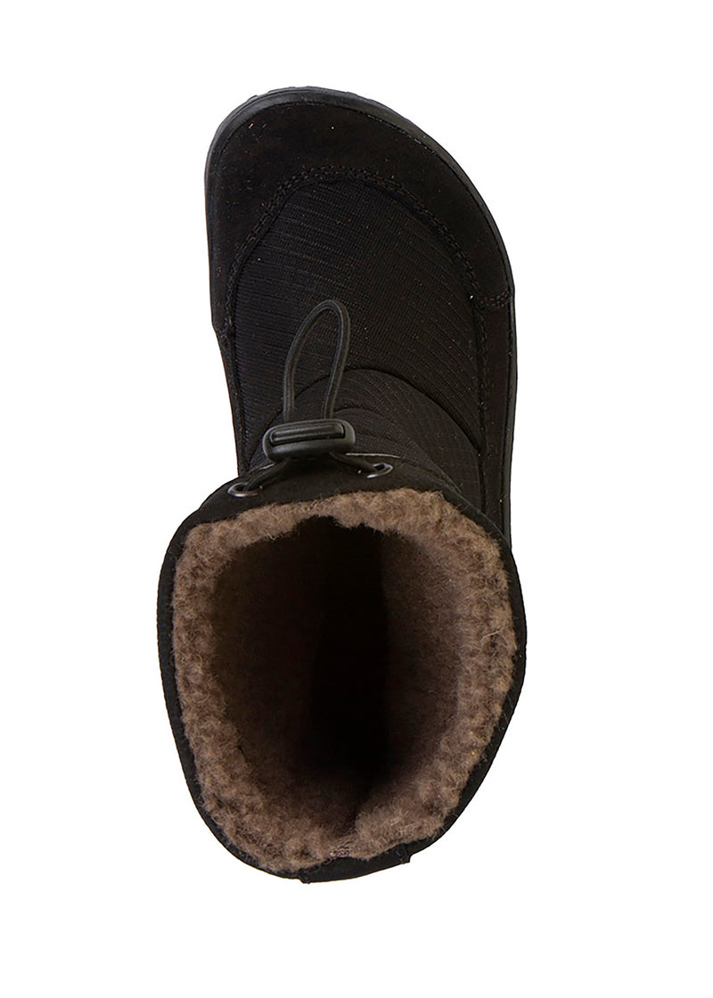 Paljasjalkakengät - talvikengät, Up TEX Snow Wool, musta