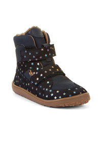 Lasten paljasjalkakengät, talvikengät - Up TEX Winter, Stars, tummansininen