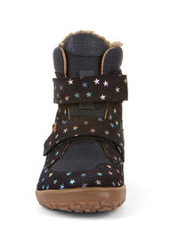 Lasten paljasjalkakengät, talvikengät - Up TEX Winter, Stars, tummansininen