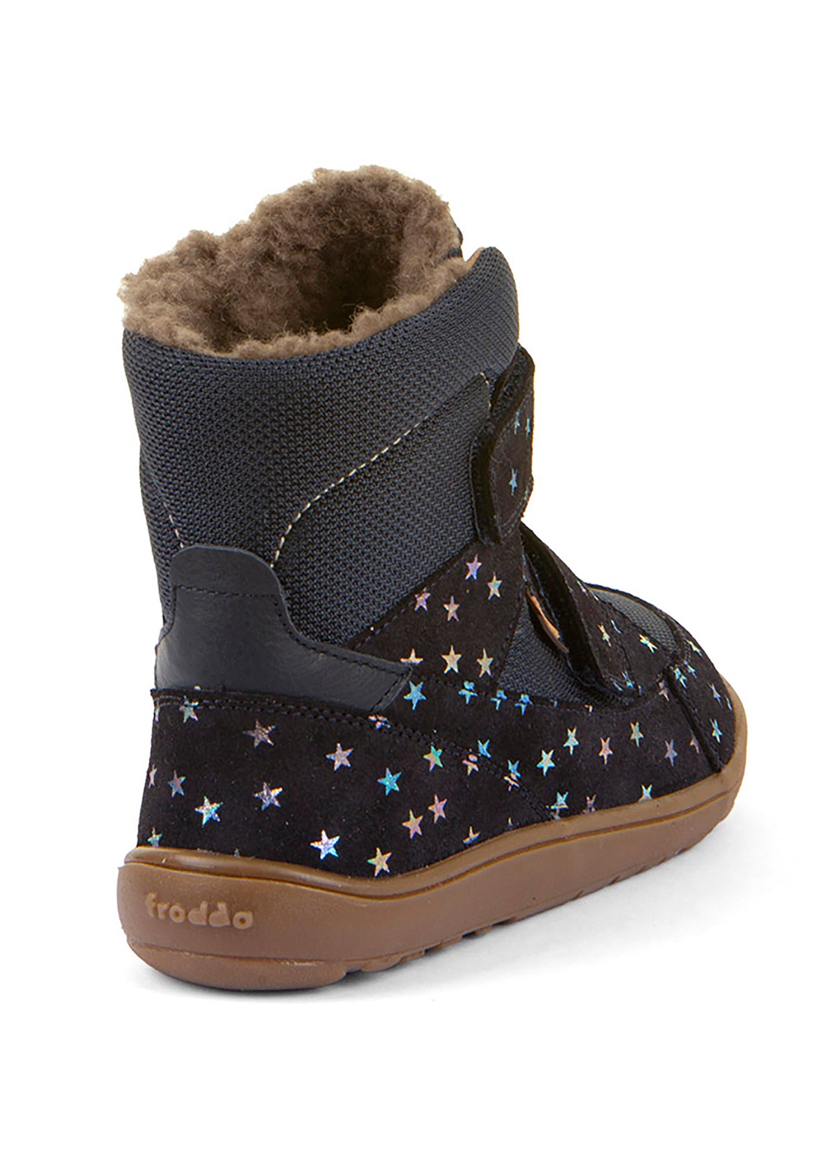 Lasten paljasjalkakengät, talvikengät - Up TEX Winter, Stars, tummansininen